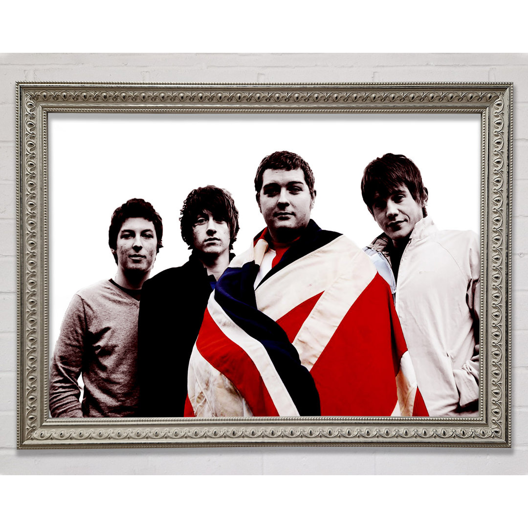 Arctic Monkeys Britische Flagge B N W - Druck