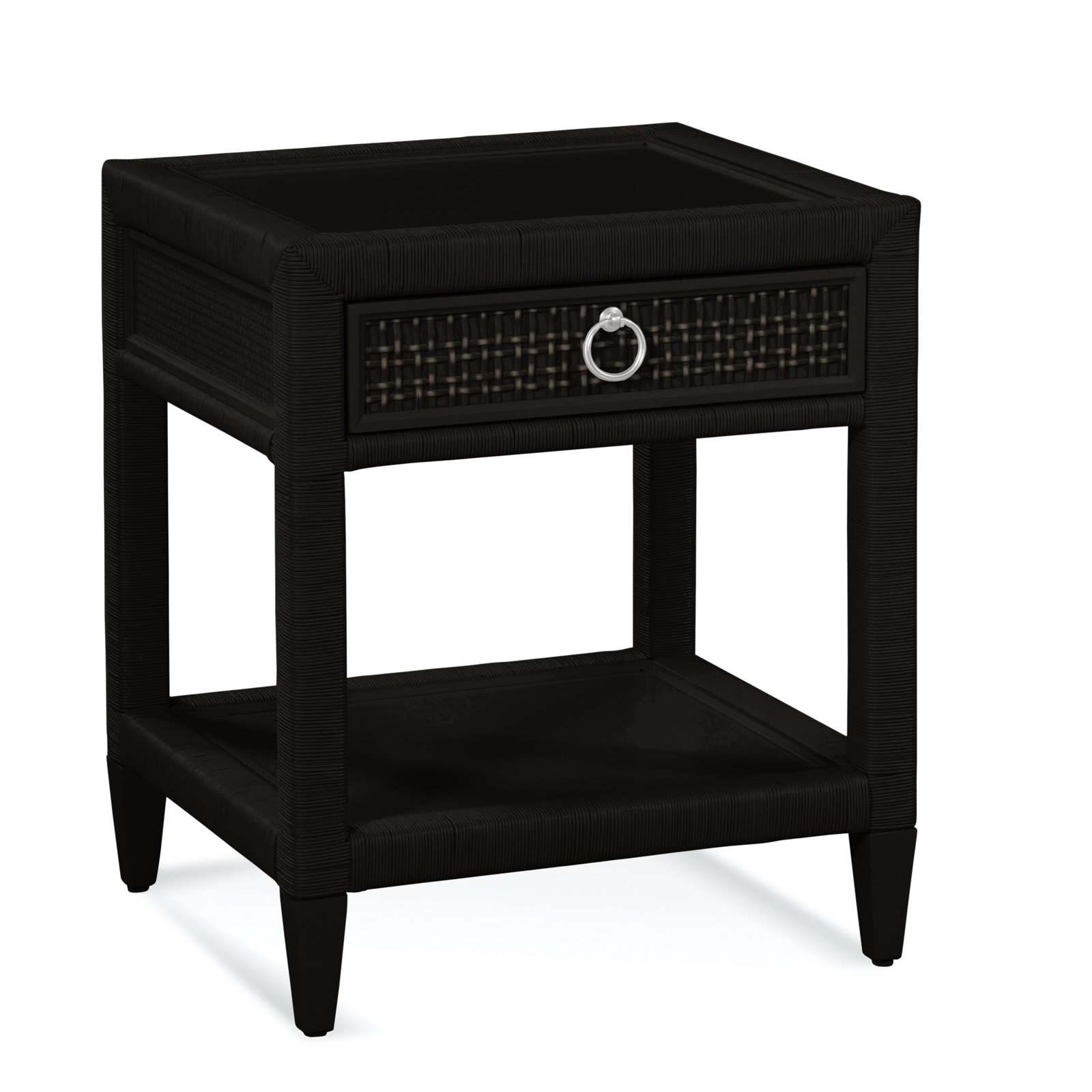 Monterey Nightstand, Antique Black, No, Satin Nickel
