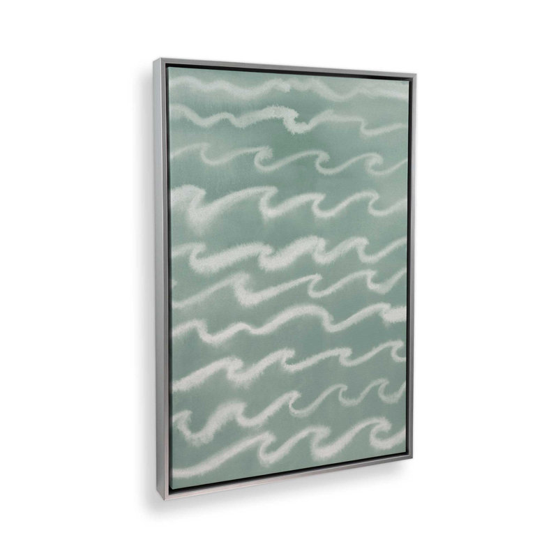 «Salt Lullaby I» par Grace Popp, reproduction d'art sur toile, H 18 po x l 12 po, Toile à cadre flottant, Argent argent