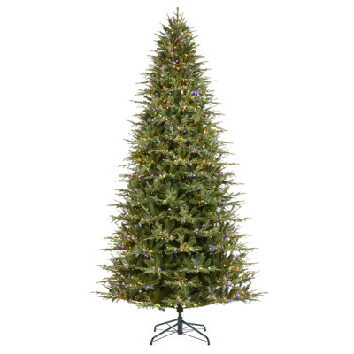 Leilonie Pre-Lit Green Full Fir Artificial Christmas Tree with Lights