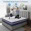 Matelas hybride en mousse à mémoire de forme 10 po avec mousse certifiée CertiPUR-US-1574513116-1574513119