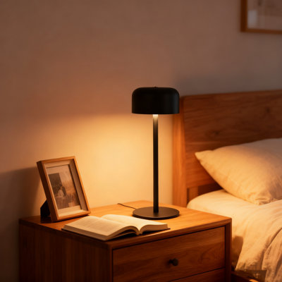 Rechargeable Cordless Table Lamp With 6000Mah Battery, 3-Color Stepless Dimming LED Portable Night Light, Memory Function For Indoor Outdoor Use
