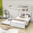 Full Size Canopy Bed With Headboard and Twin Size Trundle-87981771