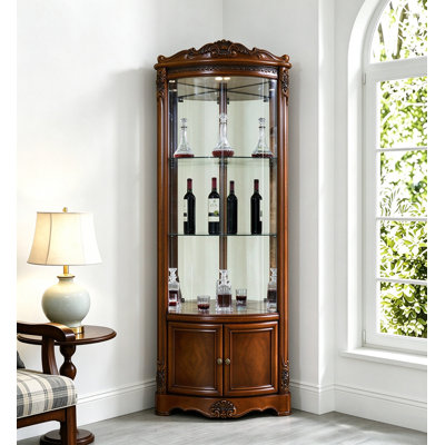 22.44 " L Solid Wood Bar Cabinet