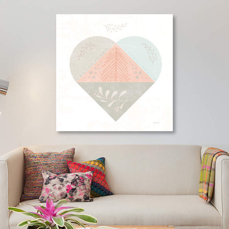 «Cozy Hygge IV», impression sur toile, H 37 po x l 37 po x P 1,5 po, Toile tendue, Pas de tapis