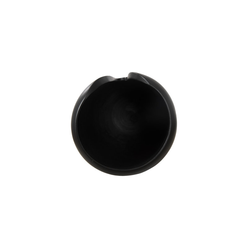 Interval Wood Vase, Black, 12" H x 6" W x 6" D
