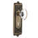 Egg & Dart Plate with Decorative Keyhole and Oval Clear Crystal Door Knob