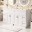 Ensemble de meuble-lavabo avec tiroirs et tablettes réglables et lavabos (comprend 2 meubles-lavabos)-803172748
