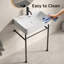 Lavabo de salle de bain autoportant 24 po * 16,5 po * 34,65 po avec pieds en acier inoxydable et support mural en céramique cuve blanche