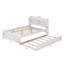 Lit plateforme avec lit gigogne et tablettes de rangement-86914852-132565647