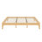 Solid Dry Bamboo Wood Platform Bed Frame, With Wood Slat Support-2005066899