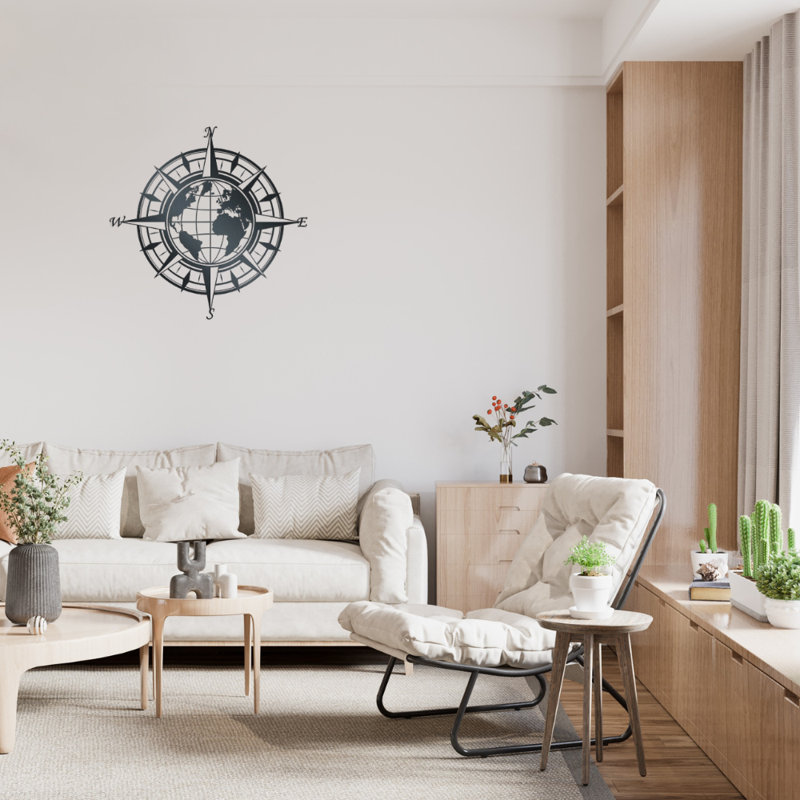 Wall Decor on Metal, Black