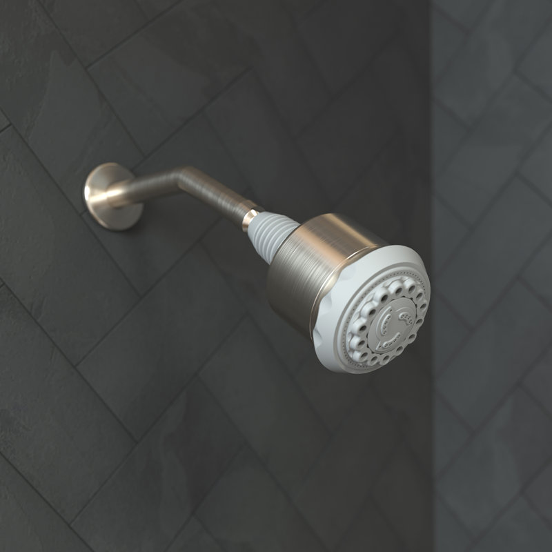 Clubmaster Multi Function Adjustable Shower Head, Brushed Nickel