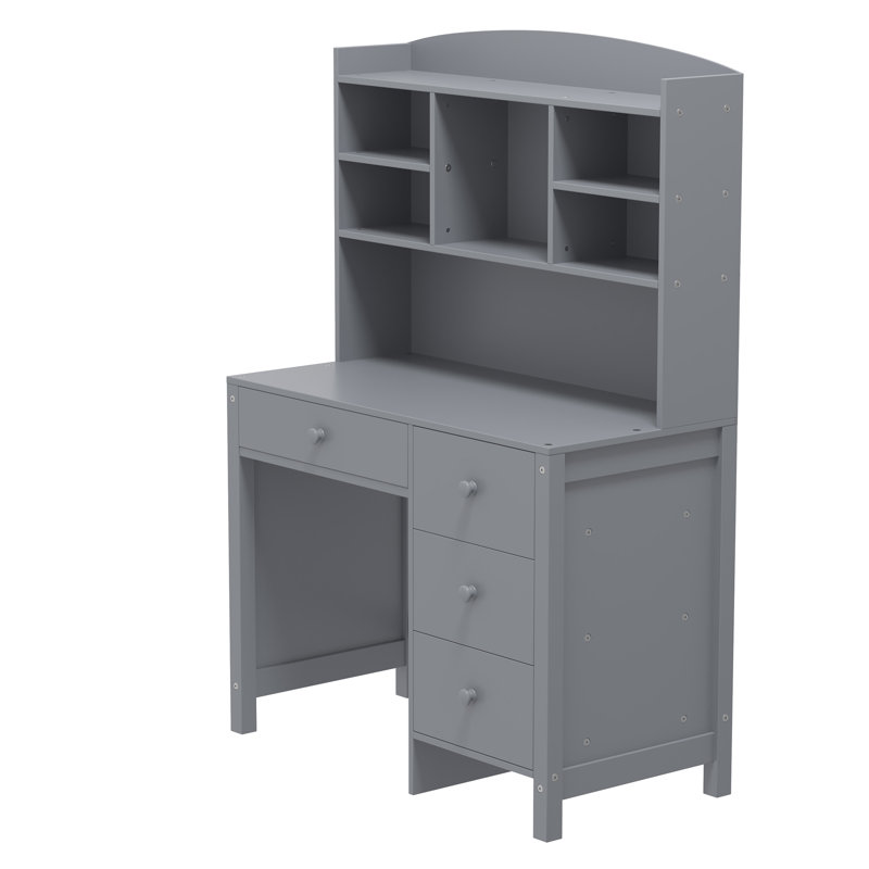 Bureau d'ordinateur avec huche et chaise