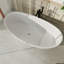 Baignoire de trempage autoportante à surface solide de 66,92 po x 33,46 po Hearthstone