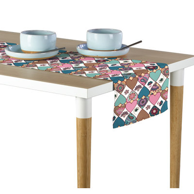 Cholla Bandana Hearts Table Runner