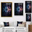 Cristal cosmique abstrait dans l'espace lointain - impression-734366686-734366685