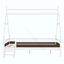 Lit plateforme House avec escalier, structure de lit en bois massif, profil bas et conception amusante pour enfants-1281135765-1281135766