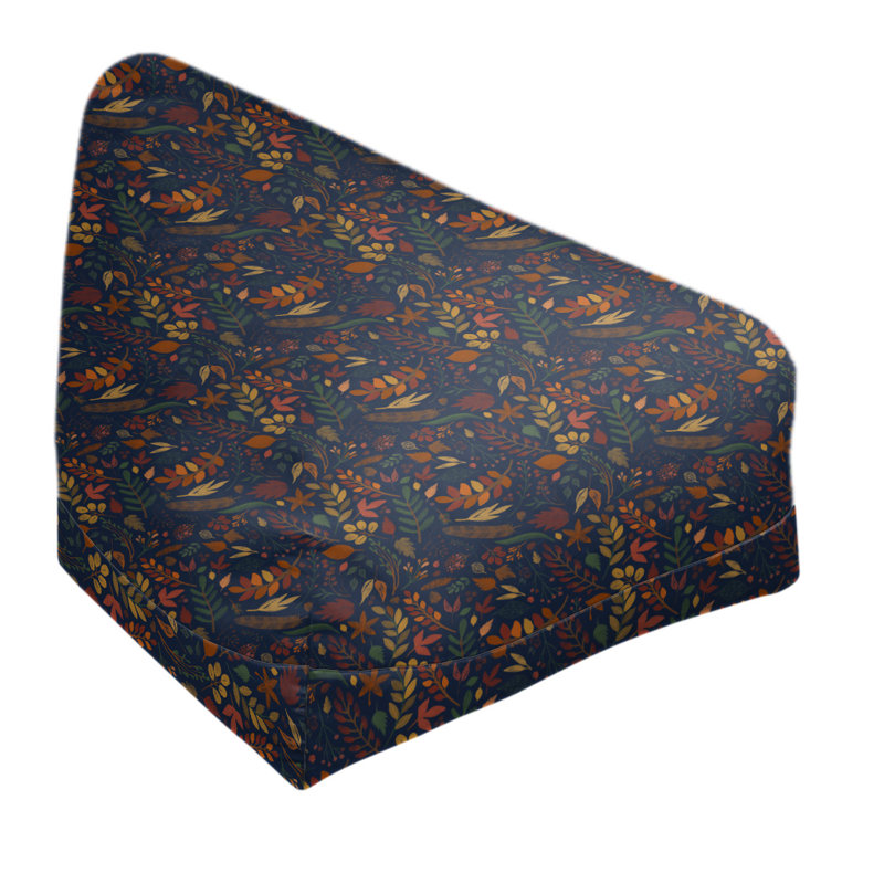 Fauteuil à billes standard &, Bleu marine / vert, H 25 po x l 27 po x P 30 po