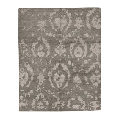 Viscose Geometric Indoor Rug