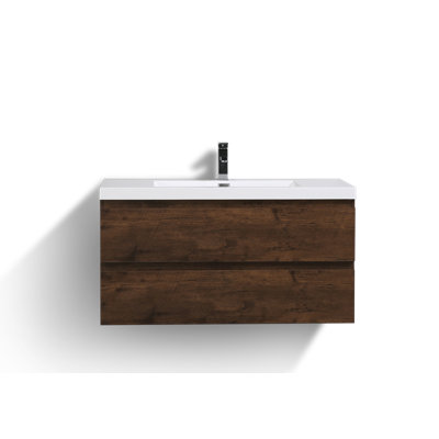Base de meuble-lavabo simple mural 41,5 po seulement