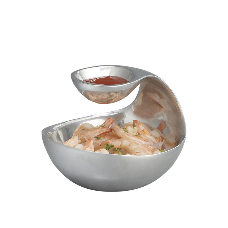Nambe Scoop Server, 5.5" H x 7" W x 7" D