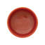 Bol rond à pieds en résine, rouge