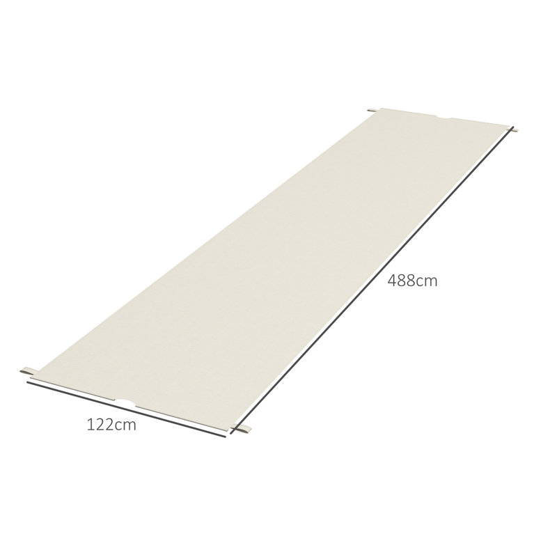 Brugos Dakota Fields Polyester Replacement Canopy for Pergola, Cream