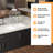 32"L x 19"W Undermount Ceramic Kitchen Sink  Rectangular Double Bowl Kitchen Sink
