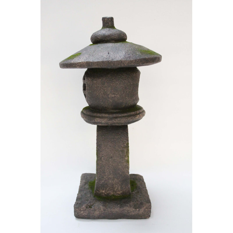Grey Stone Pagoda Outdoor Hanging Lantern