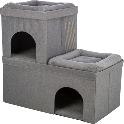 Crazy Cube Stackable Cat Condo, Double