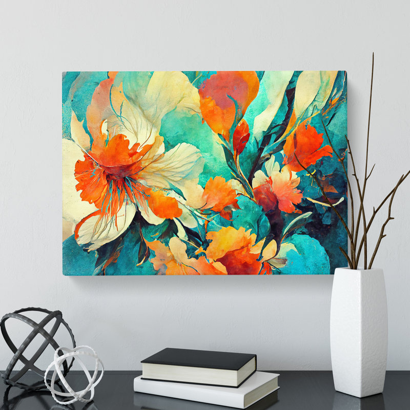 Flowers Abstract Vol.6 - Wrapped Canvas