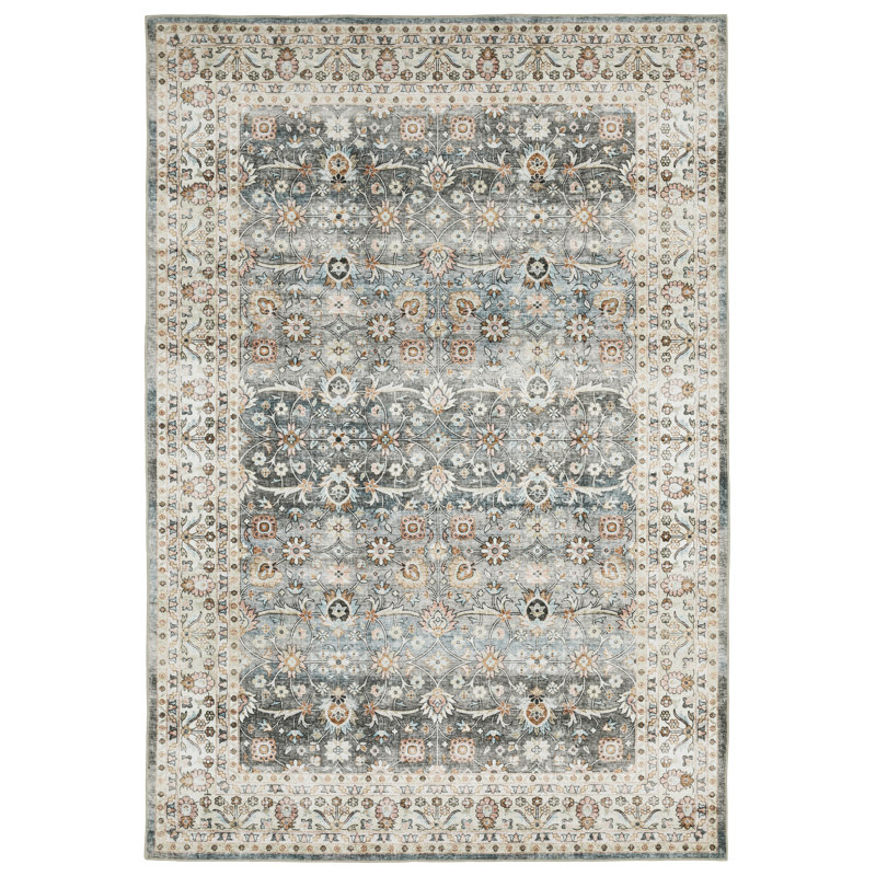 Maddux Washable Oriental Indoor Rug, Rectangle 3'6" x 5'6"