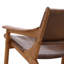 Marceline Leather Occasional Chair, Brown