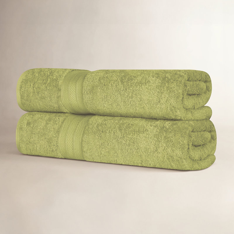 Drap de bain en coton peigné Glenlee, Essence verte