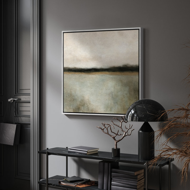 Art mural encadré abstrait rétro antique classique pour chambre à coucher, H 16 po x l 16 po, Blanc
