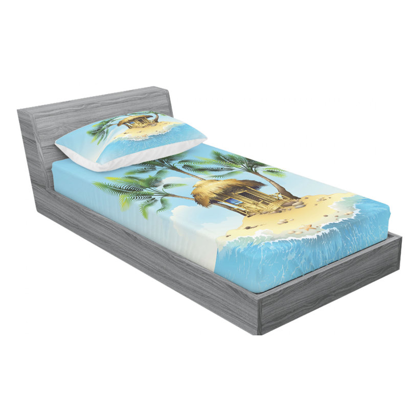 Microfiber Sheet Set, Twin Sheet Set with Fitted Sheet