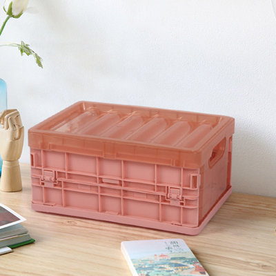 Boîte de rangement pliable en plastique