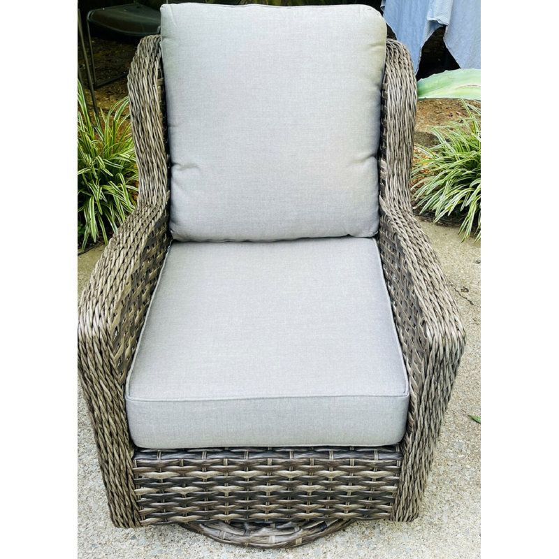 Chaise de patio pivotante avec coussins Erwin Borce