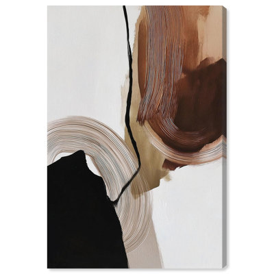 «Earth Curve I Boho Decor», reproduction d'art sur toile par Art Remedy
