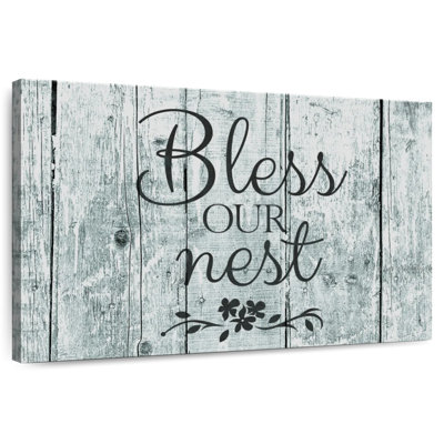 Plaque murale «Bless our Nest»