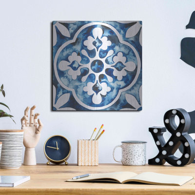 «Cobalt Tile I» par Grace Popp