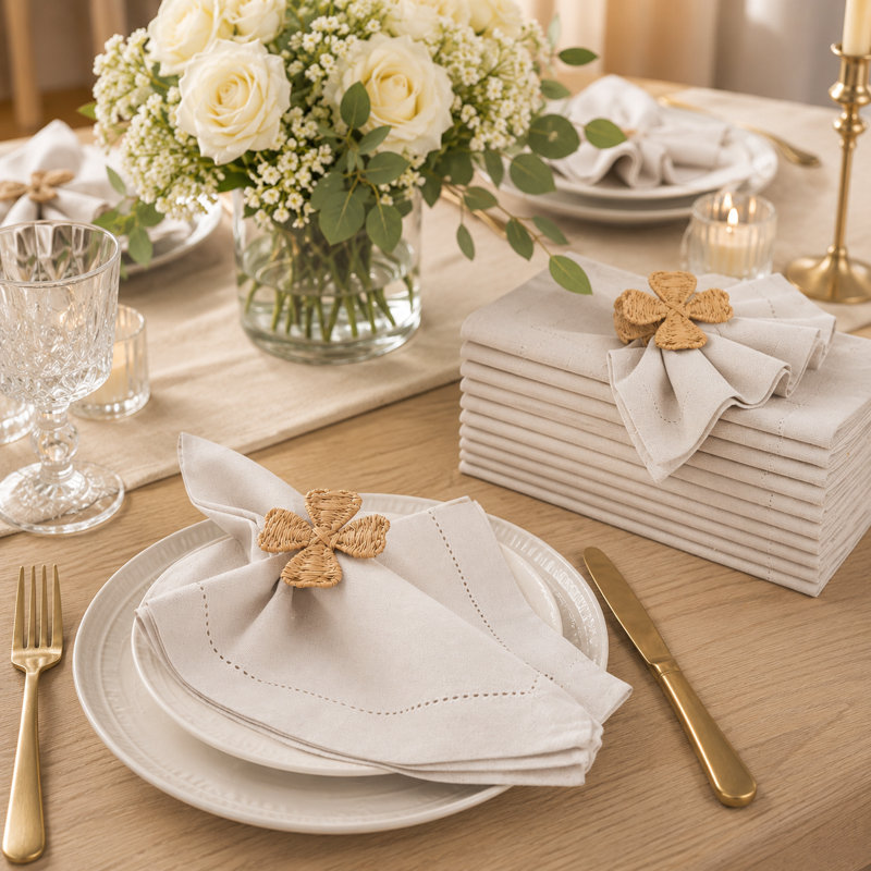 Apricot Gelato Cotton Cloth Dinner Napkins 