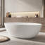 Baignoire profonde autoportante à surface solide de 67 po Fslefay-125401131