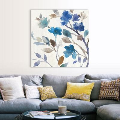 «Cobalt Peony Ii» par Asia Jensen, reproduction sur toile
