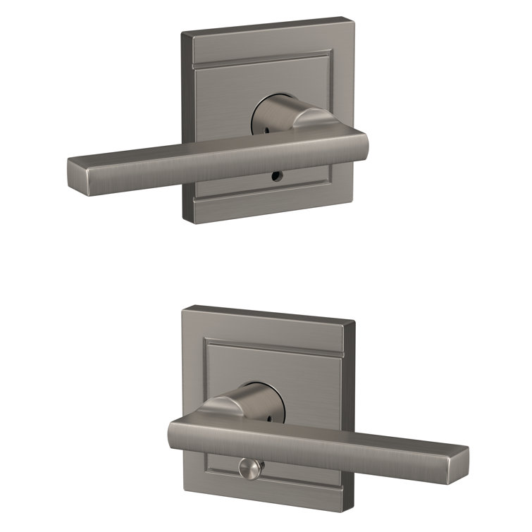 Custom Latitude Hall-Closet and Bed-Bath Lever with Upland Trim
