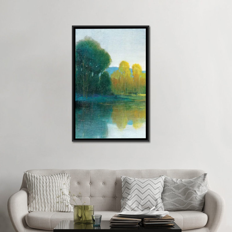 " Last Light I " by Timothy O' Toole, Black Framed Canvas, No Matte, 48" H x 32" W x 1.5" D