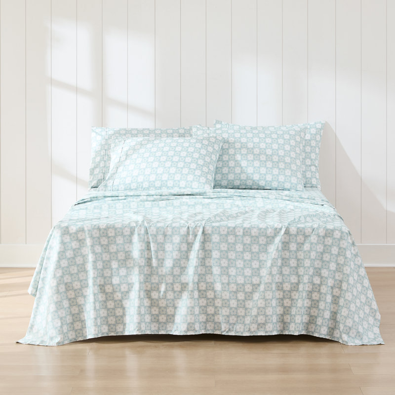 Ensemble de draps Daisy, Ensemble de draps pour grand lit avec 5 pièces su