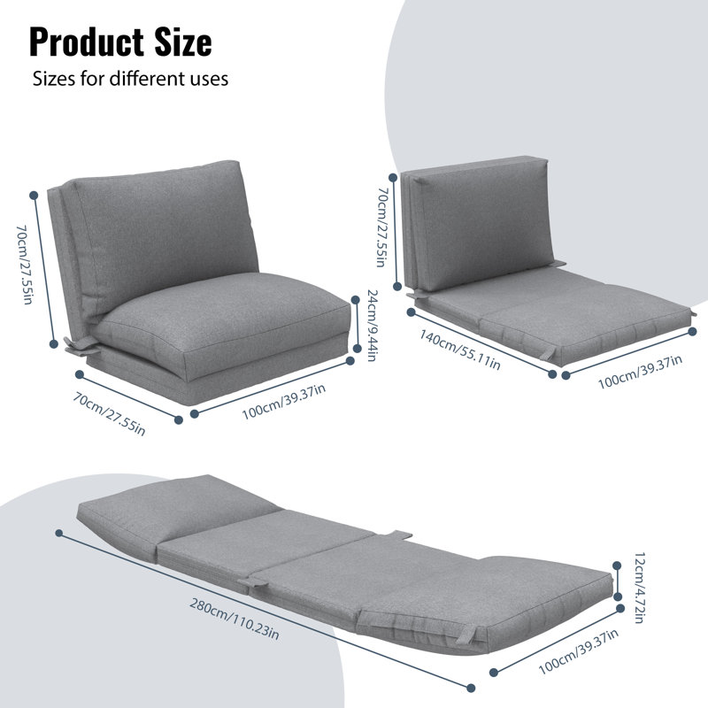 Foldable Bean Bag Sofa Bed