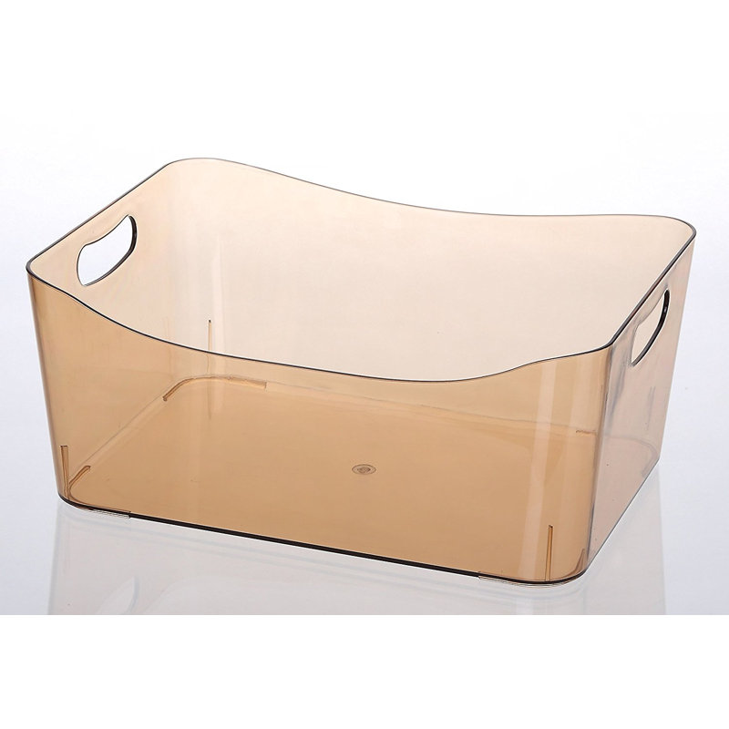 Chariot de douche portatif, Brun transparent